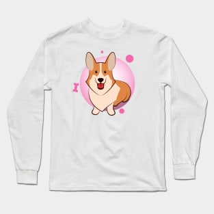 Cute corgi cartoon Long Sleeve T-Shirt